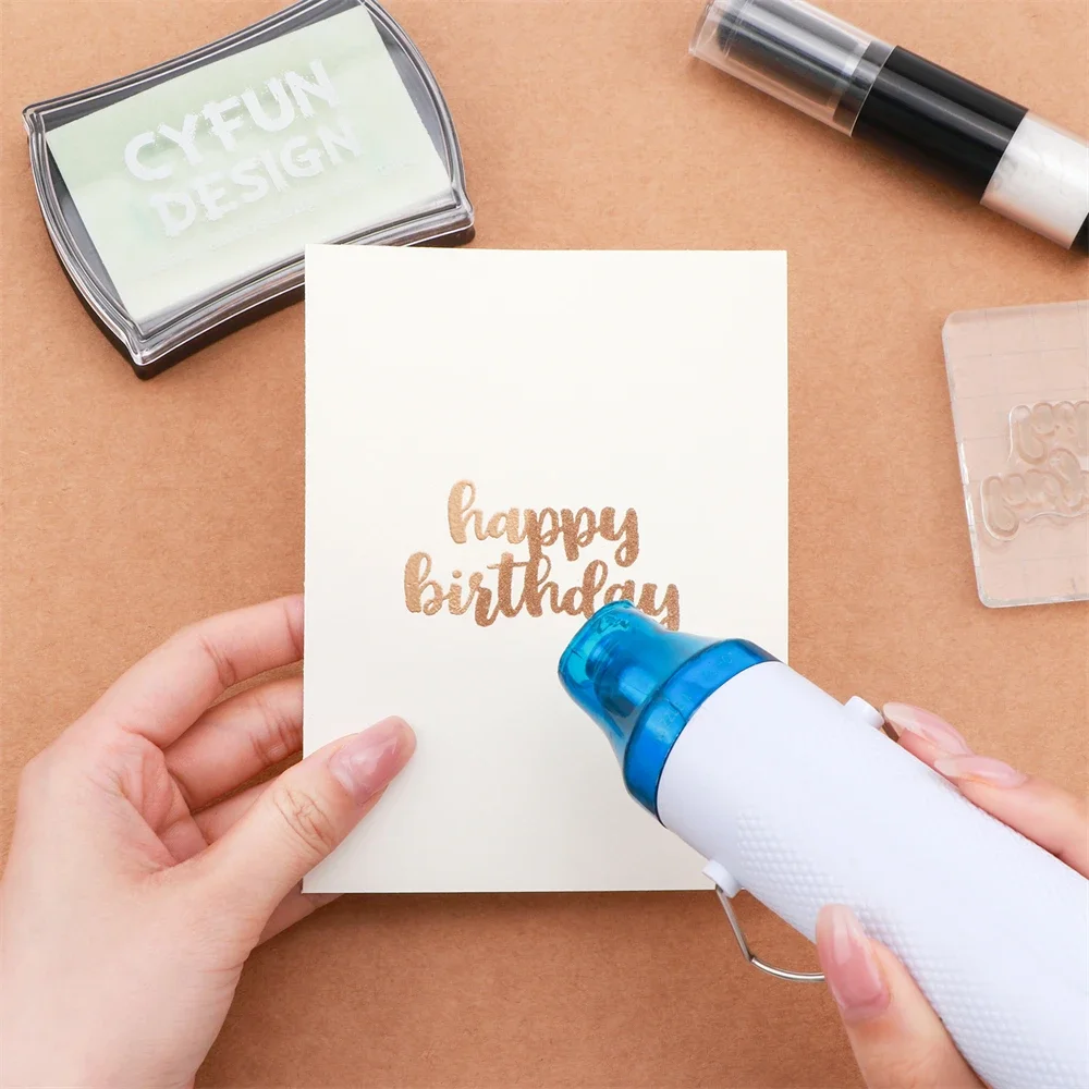 1PCS Clear Embossing Ink Pad Viscosity Floating Ink Pad Sticky InkPad For Heat Embossed Effects And To Achieve A Watermark Image