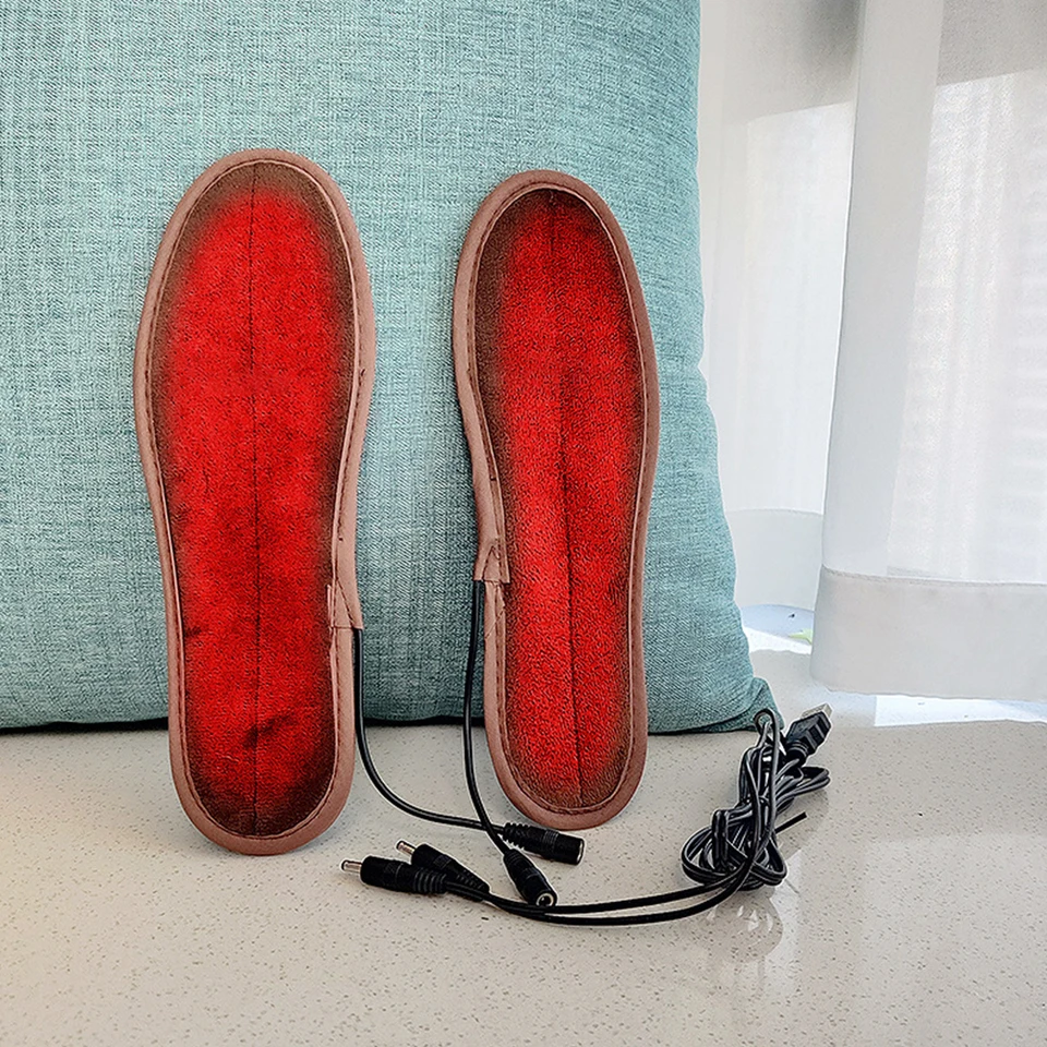 USB Heated Shoe Insoles Warm Foot Comfort