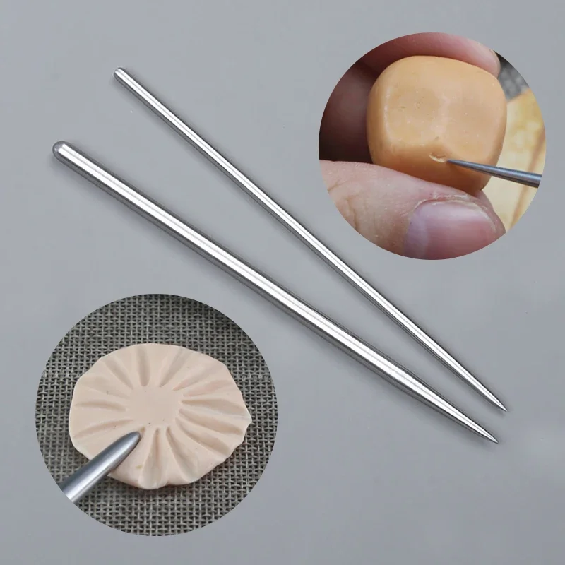 Pottery Sculpting Tools Clay Sculpting Tools Pottery Tools Clay Craft Tool Pottery Modeling Sticks Acupressure Texture Creasing Indentation Pottery Clay Tool Carving Sculpture Clay Stainless Steel