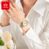 Fatelove 819 Steel Belt Dual Calendar WOMEN'S Quartz Watch 4