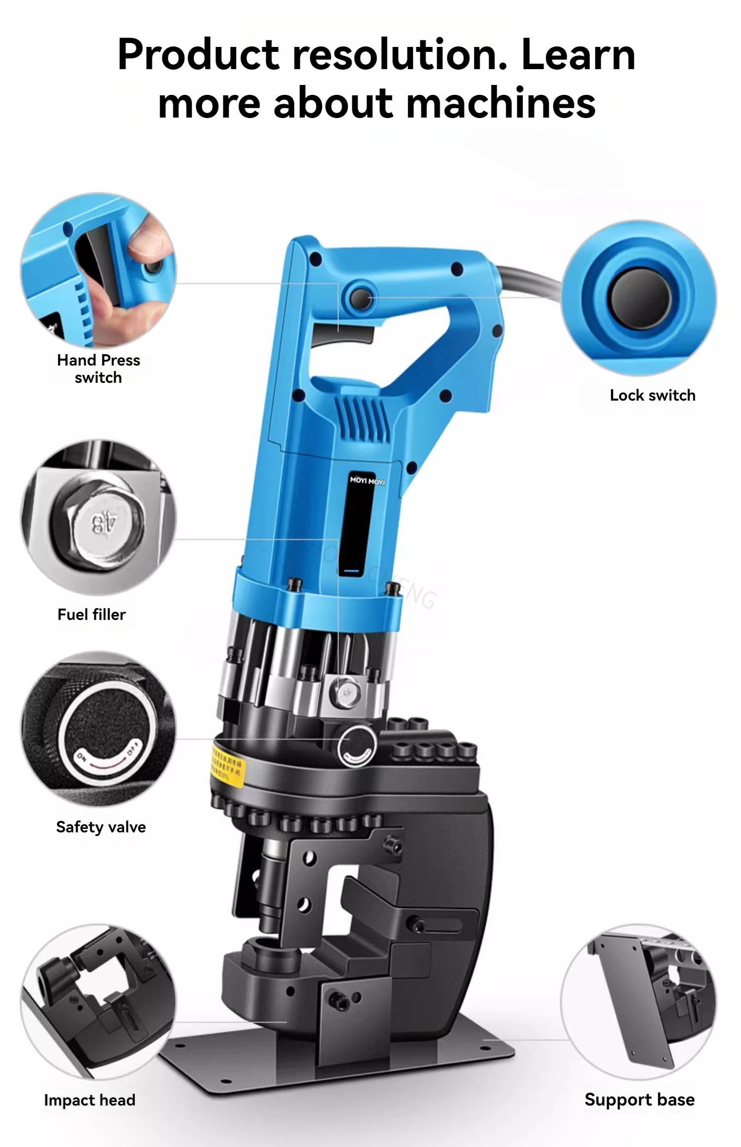 Electric Hydraulic Punching Machine Angle Iron Angle Steel Punching Machine Port