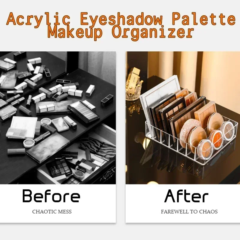 7 Layers Eyeshadow Palette Plastic Storage Box Cosmetics Organizer Lipstick Rack Transparent Makeup Organiser Lip Gloss Drawer 3