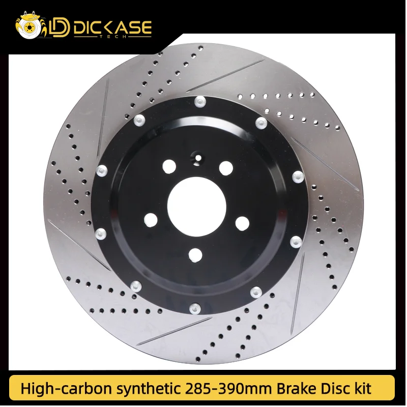 Dicase best quality ceramics brake pads for rear 4 pot caliper and 358x24mm disc with center bell for lx570 from 2008 years 18''