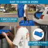12 Pack Heavy Duty Extra Large Moving Bags with Backpack Straps & Large Vacuum Storage Bags Moving Supply Combo, Moving Totes wi 6