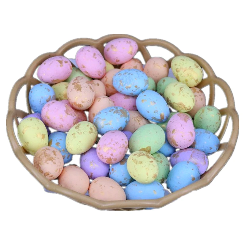 100 Uova Pasquali Colorate In Schiuma - Decorazioni Festa Pasqua Per Casa E Party - Foto 3