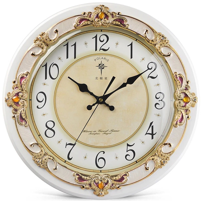 3d Large Wall Clock Vintage Wood Clocks Silent Clock Style 2  