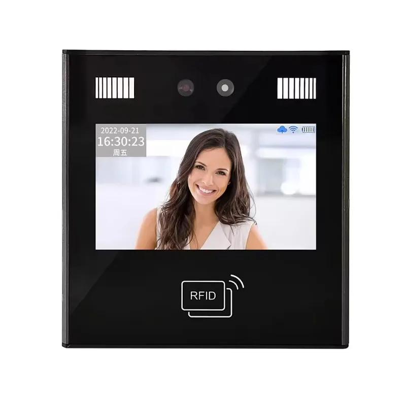 4.3 Inch Touch Screen Cloud Based TCP/IP 0.8T NPU Wifi Supported SDK Smart Face Time Attendance System Machine