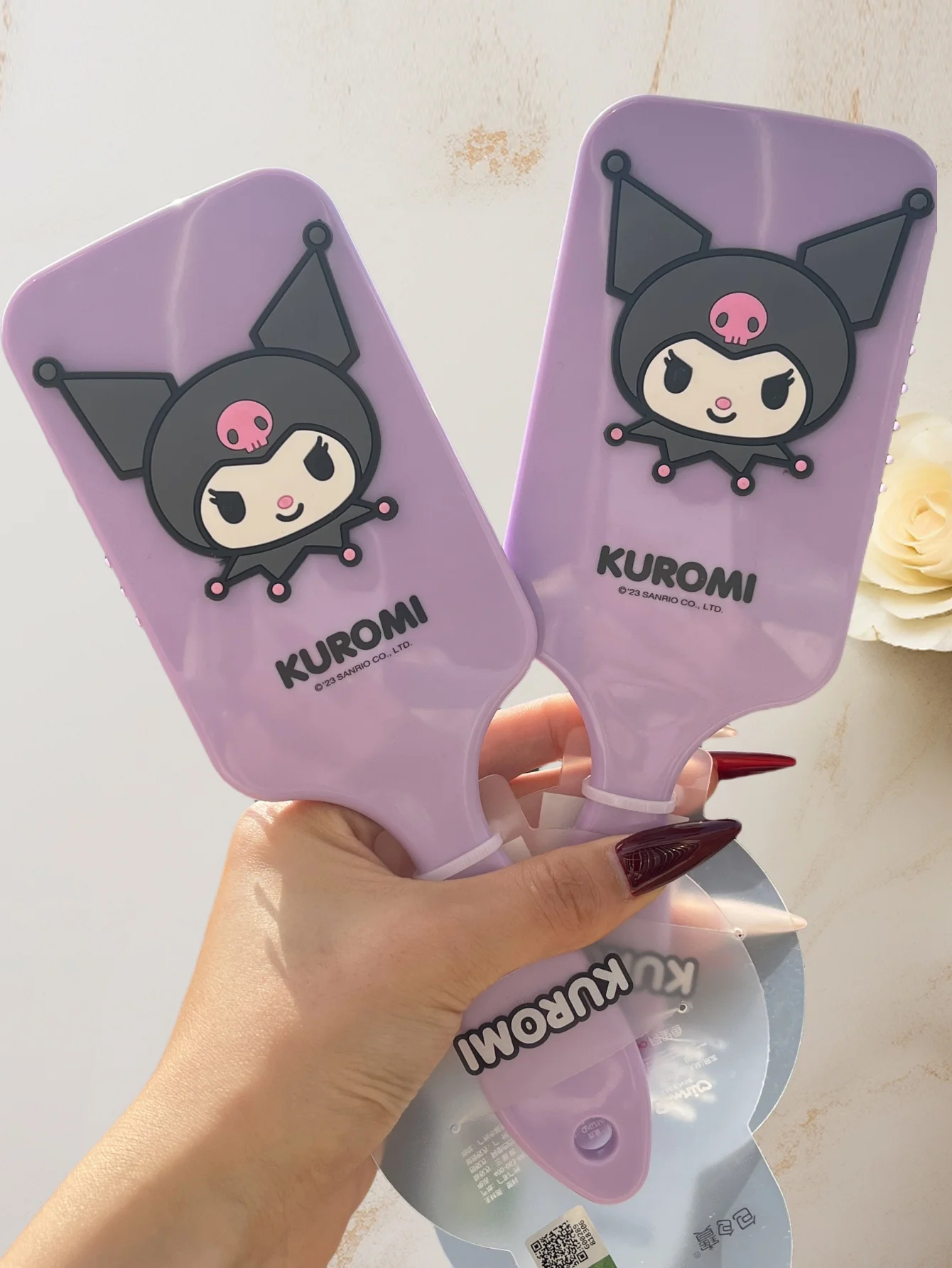 1pc Sanrio Kuromi Melody Air Cushion Combs Cartoon Figures 3D