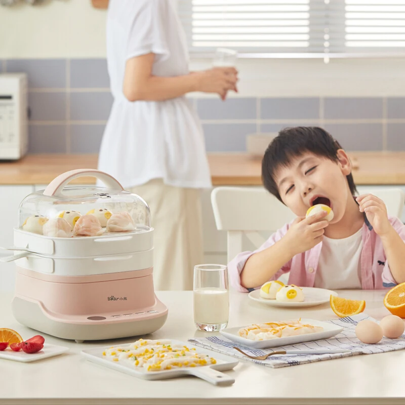 New Electric Steamer Food Steamer Drawer Type Cooking Machine Intestine Powder Machine White Color Steamed Sausage