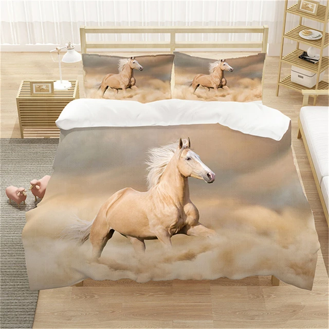 Horses Printed Sheet Set Twin