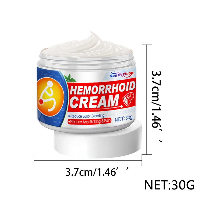 30g Hemorrhoids Removal Treatment Ointment Herbal Medicine Cream Internal Hemorrhoids Piles External Anal Fissure Health Care Hemorrhoids Treatment Cream
