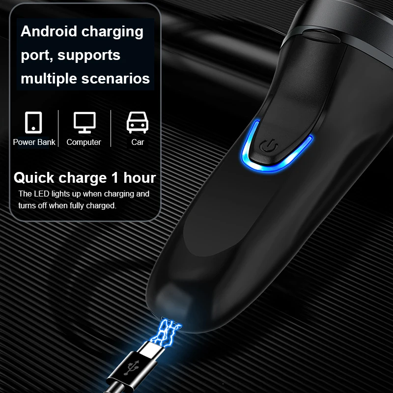 Mini Electric Shaver Men's Face USB Charging Washable Beard Razor Ladies Travel Portable Body Hair Trimmer_voghion.com