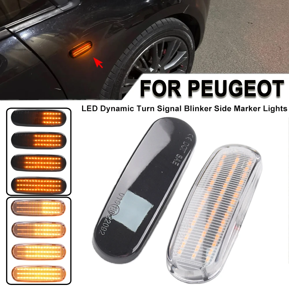 Clignotants Latéraux Avant - Lot De 2 - Compatible Fiat Doblo, Punto, Panda, Citroën Nemo, Peugeot Bipper