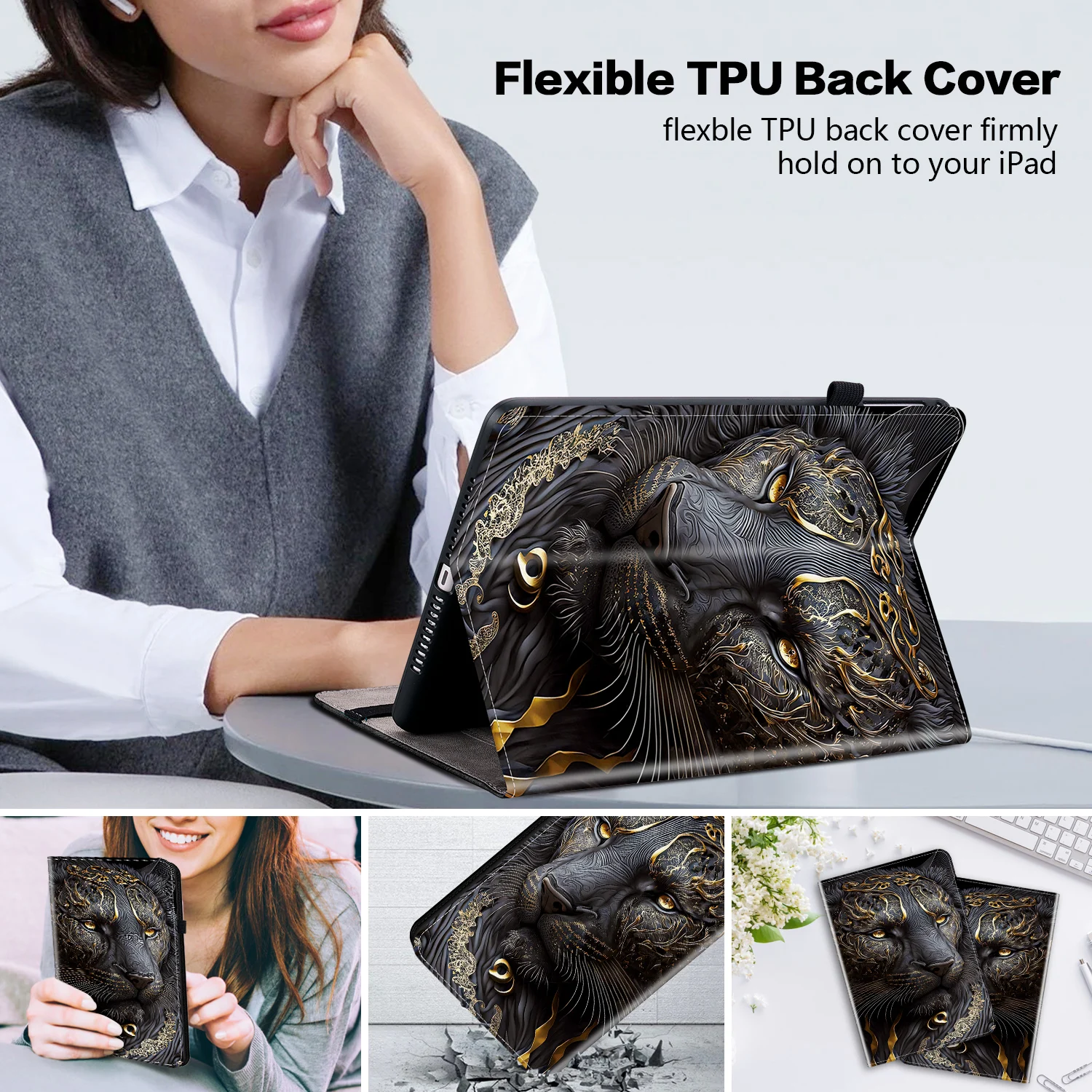 Premium Leather Tablet Cover, Enhanced Protection and Style