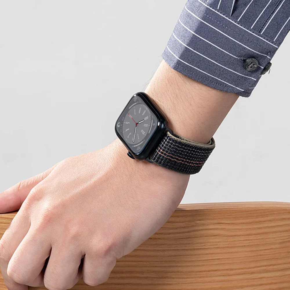 2026 Nylon Loop for Apple Watch Band 49mm 46mm 40mm 44mm 41mm 45mm 42mm Bracelet IWatch 12/11/10/9/8/7/6/5/4/SE/Ultra 4/3 Strap