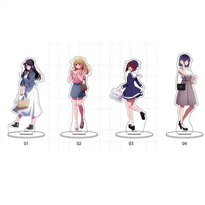 

Game Acrylic Stand Doll Anime Hoshino Ai Figure Model Plate Cosplay Toy for Gift