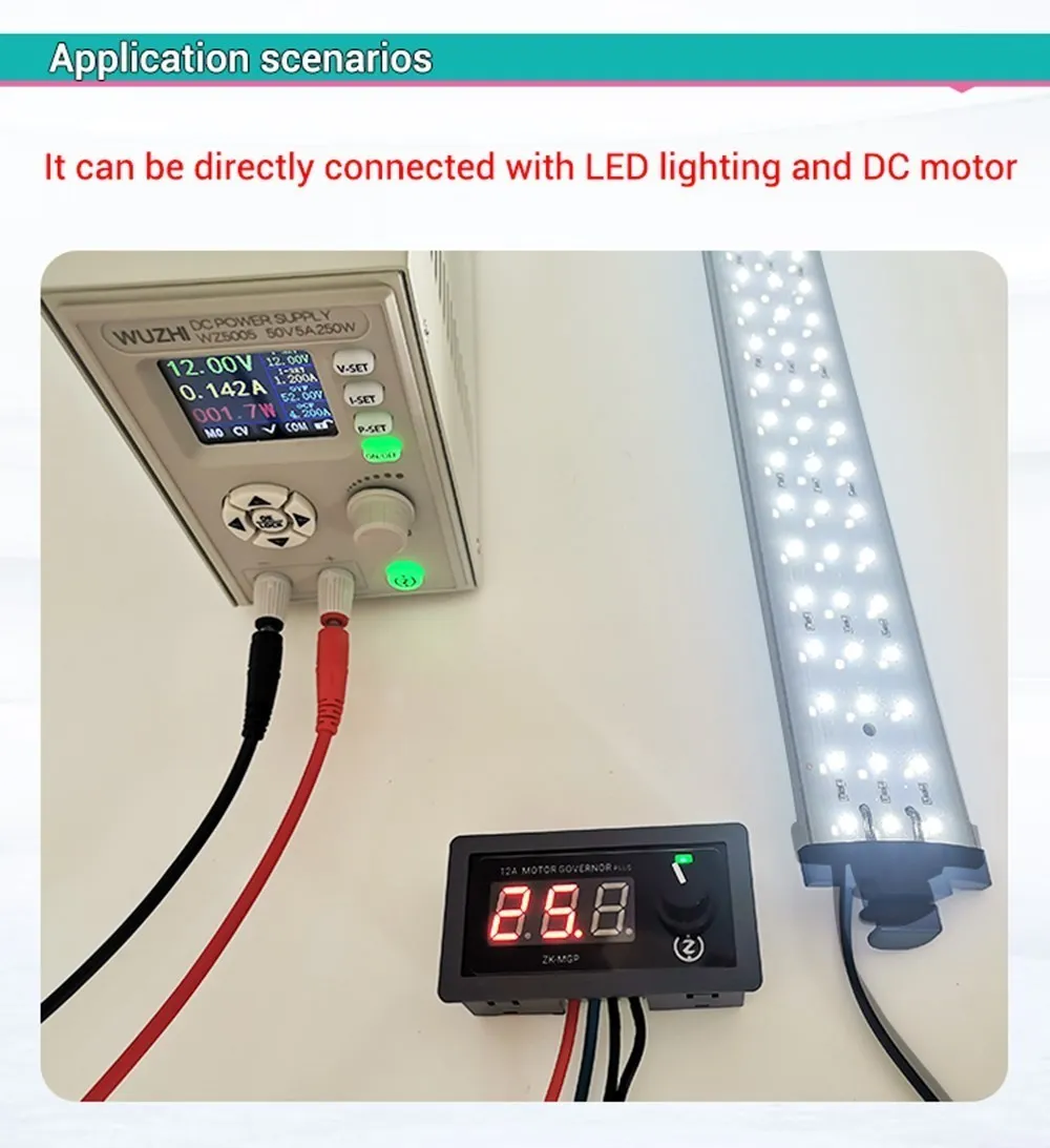 5-30V, 12A, 360W, 6V, 12V, 24V, início lento, módulo de parada