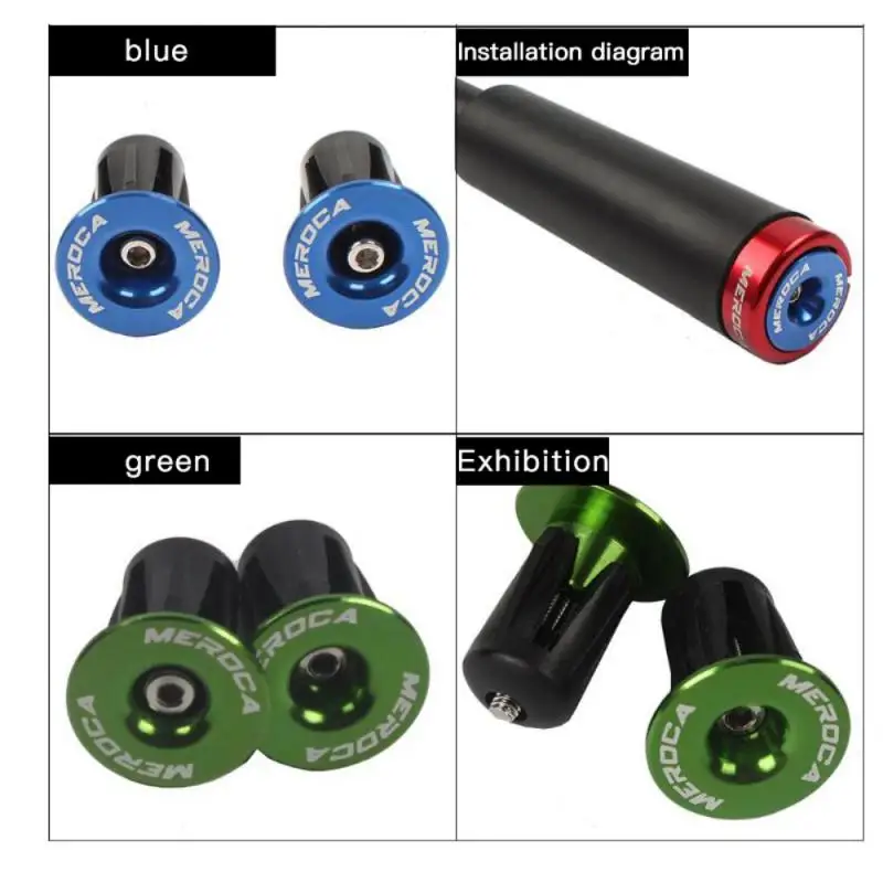 1 Pair Bike Handlebar End Plugs Aluminium Alloy MTB Road Bicycle Grips Bicycle Handle Plug Parts bicycle accessories bicycle handlebar grips bike handle grips bike handlebar grips bicycle handlebar cap bicycle handlebar end plugs