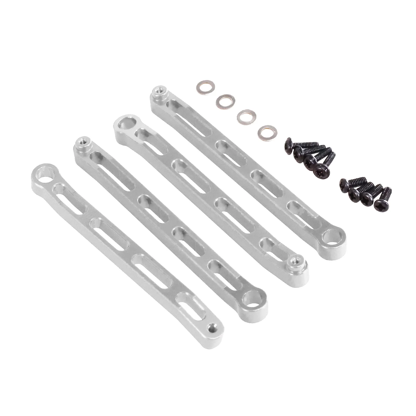 Premium Metal Chassis Pull Rod with Shock Absorber & 370 Gearbox Assembly - Upgrade Parts