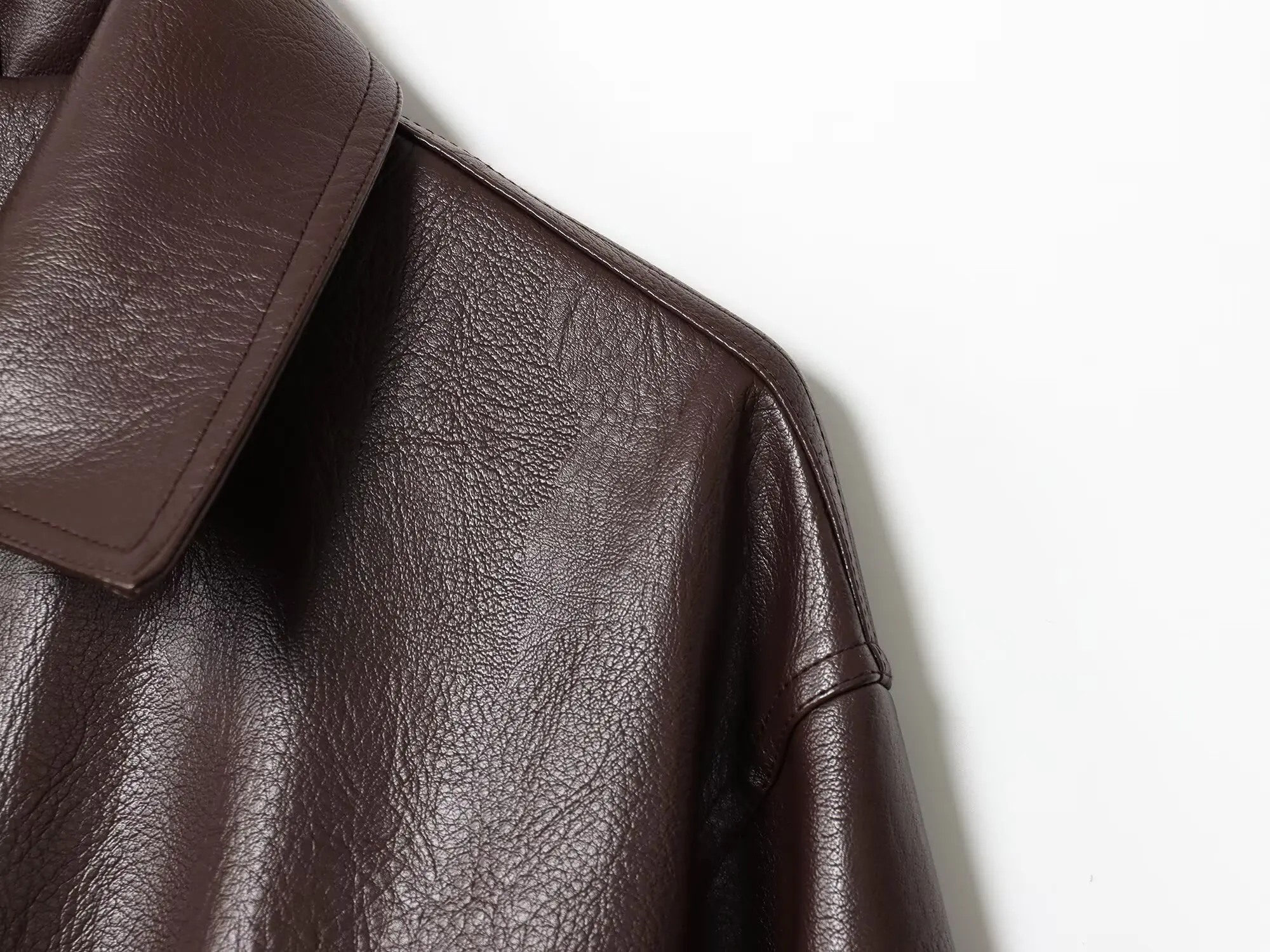 BSAY Mode Vielseitiger Reißverschlusskragen Langarm Lose Damen Herbst Neue Kollektion 2025, Pilotenjacke Mantel – Detail 8