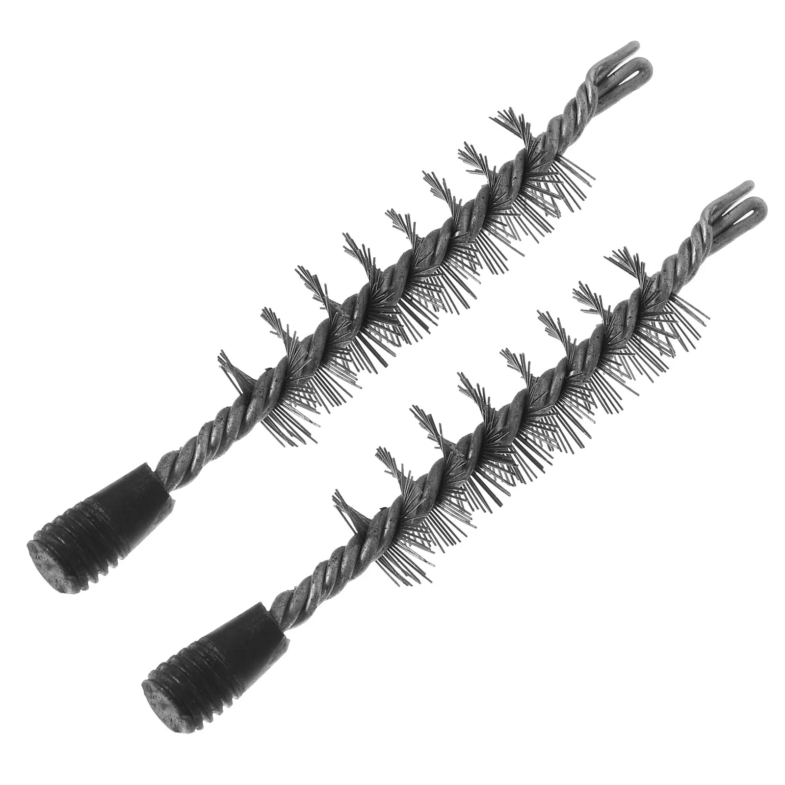 굴뚝 청소용 2Pcs 퍼널 와이어 브러시, 강철 와이어 구조, 유연한 디자인, 미끄럼 방지 손잡이, 전문적인 벽난로용