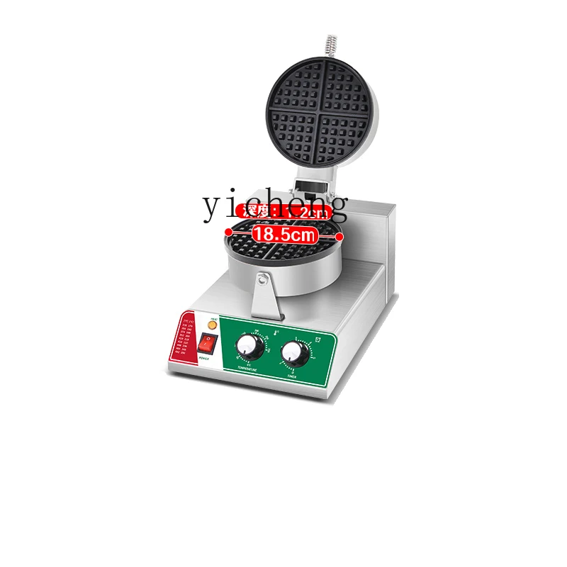 Tqh Lattice Cake Machine Crepe Machine Stall Electric Rotary Waffle Baker Waffle