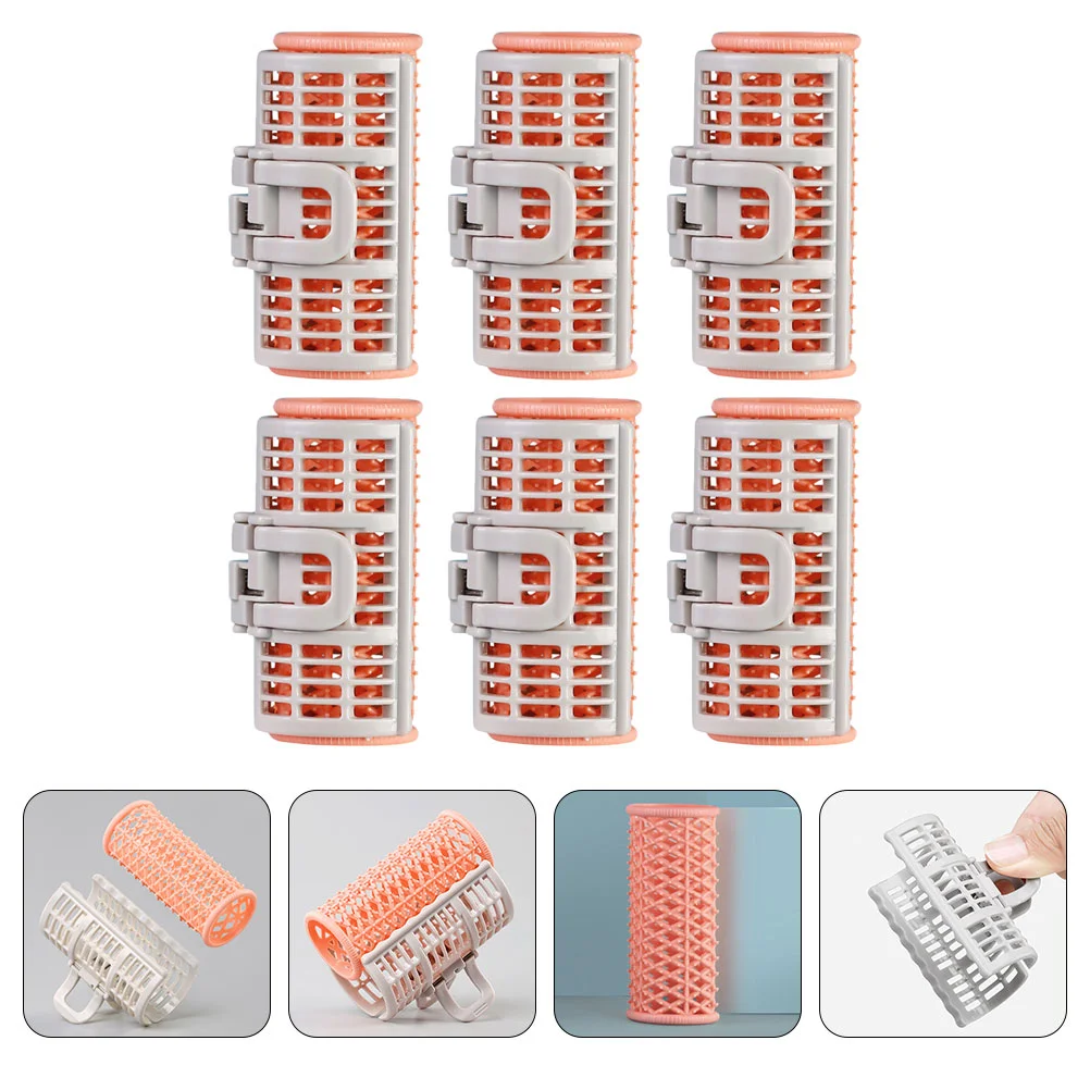 6 Pcs Hair Rollers Curling Clips For Hair Shaping Reusable Styling Tools Hairdressing Curlers Bangs Ends Layered Curls