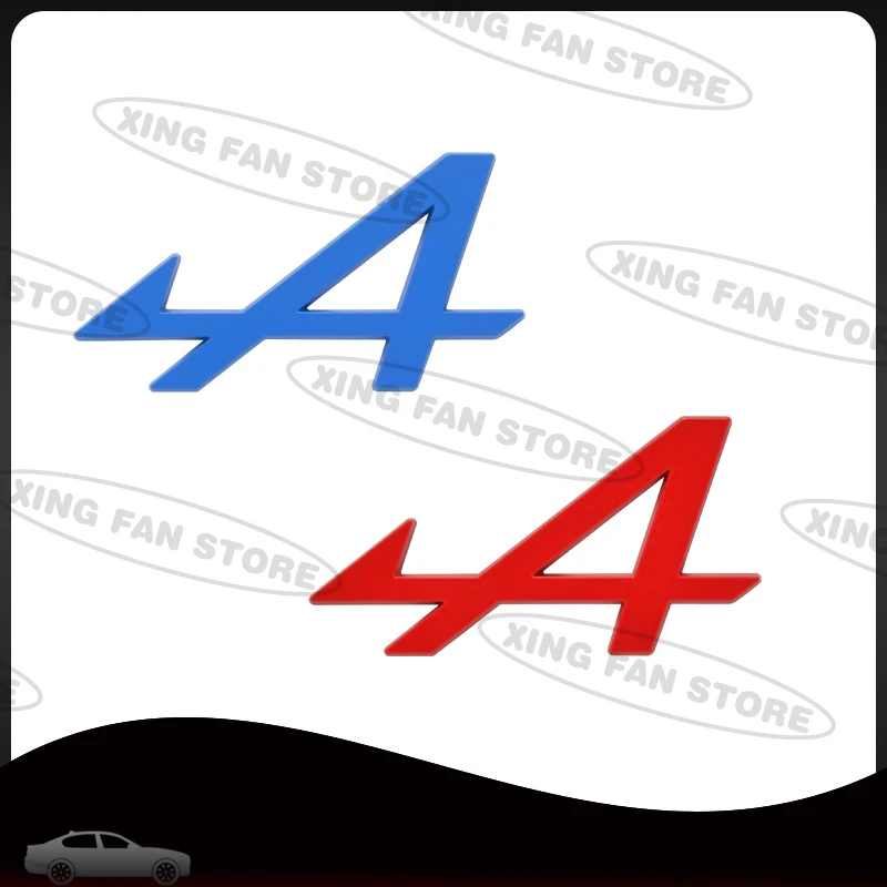 Alpine A Metal Emblem Car Steering Wheel Badge Sticker Decal - Premium Automobile Accessory