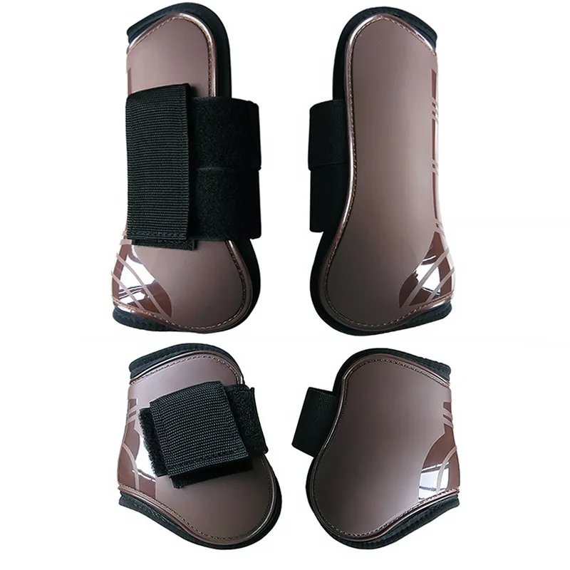 

Jumping Horse Leg Guards PU Shell Thickened Elastic Inner Cushion Horse Leggings Hook-and-loop fastener Horse Leg Guards