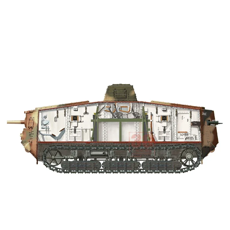 A7V Totenkopf プラスチックモデルキット 1/35 A7V Totenkopf プラスチックモデルキット 1/35 A7V Totenkopf