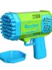 One Loaded Kids 40 Hole Rocket Launcher Handheld Portable Automatic Bubble Gun LED Light (Bubble Liquid & Batteries Excluded) 3