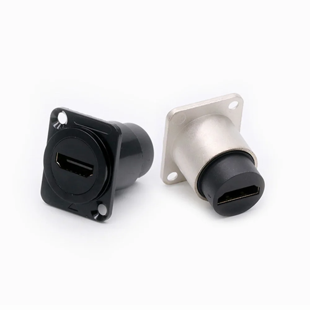 1pc 금속 원형/D 유형 모듈 RJ45 CAT6 및 USB 2.0/3.0 및 유형 C 및 HDMI 잭 소켓 네트워크 패널 장착 전자 커넥터