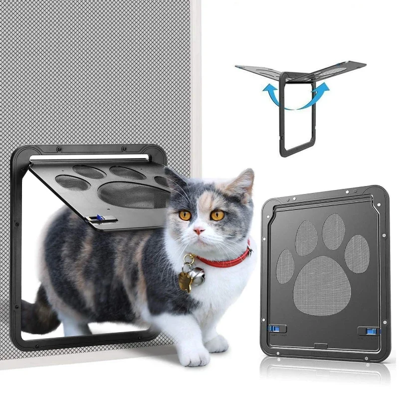 Small Pet Screen Door Anti-Bite Paw Print