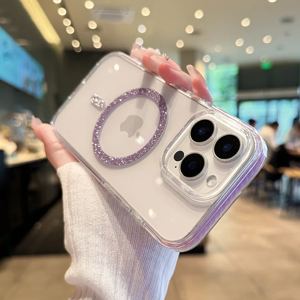 Luxury Glitter Silicone Phone Case - Bling Protector & Shockproof Cover
