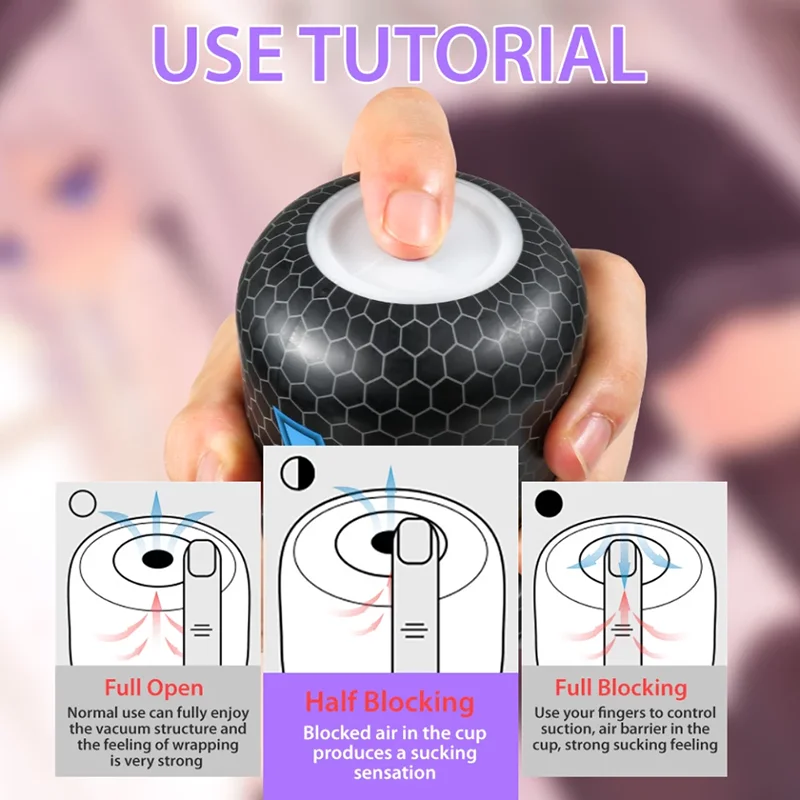 Masturbation Cup Anal Vagina Pocket Pussy Blowjob Massager for Men 18+