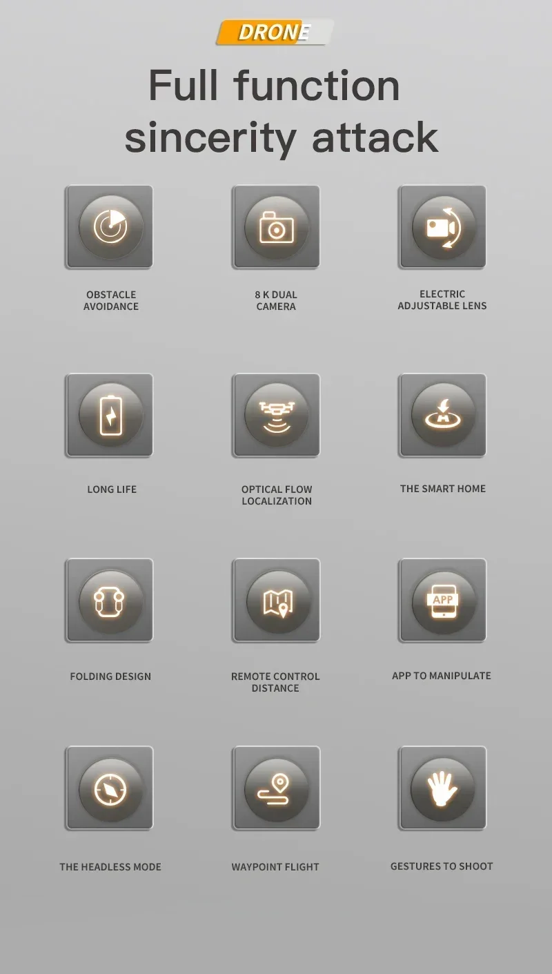 Description Picture 2 of itemIconic Brand New P15 Drone 4K GPS Professional 8K HD Aerial Photography Dual-Camera Omnidirectional Obstacle Avoidance Drone Toys