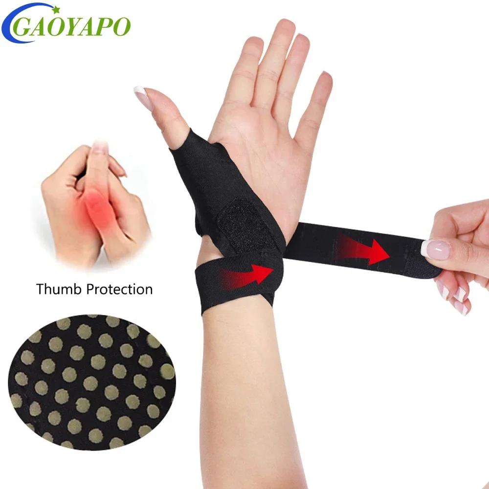 Wrist Support Brace 1Piece Wormwood with Thumb Loops For Both Hands