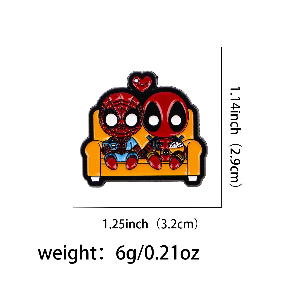 Vibrant Comic Enamel Pin - Trendy Brooch