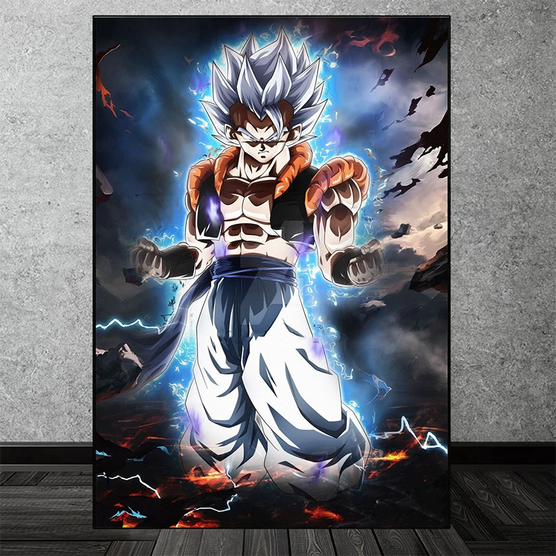 Anime japonês Pintura Canvas Dragon Ball Gohan Cartaz Dos Desenhos Animados  Imprimir Mural Pictures Wall Art Casa Decoração do Quarto das Crianças  Presentes - AliExpress