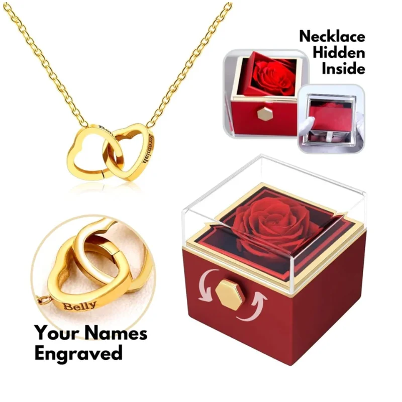 INBLUE – Collana Con Medaglione A Cuore E Foto Personalizzata – Ciondolo Girasole Con Incisione – Acciaio Inossidabile E Lega – Regalo Per Mamma E Fidanzata, Con Custodia In Velluto