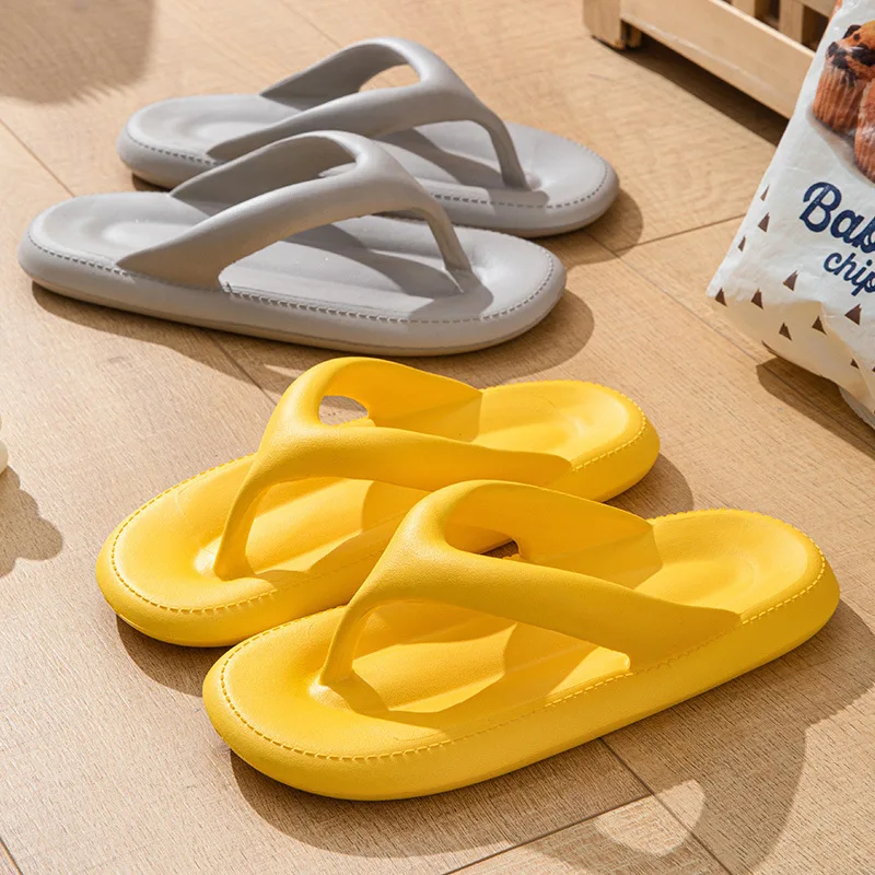 Ladies' Flip Flops For Women Cozy Slides Soft Sea Beach Sandals Slippers Indoor Home Women's Shoes Solid Color 4