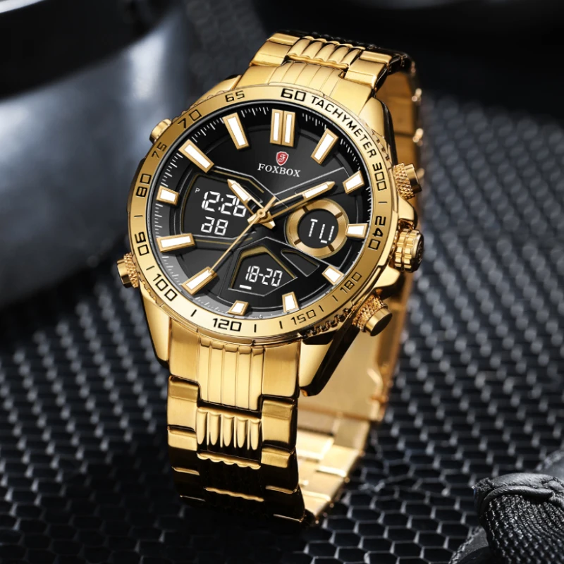 LIGE Men Quartz Watch Luxury Sports Waterproof Chronograph Luminous Date Man Wristwatch Business Big  Men's Watches Clock