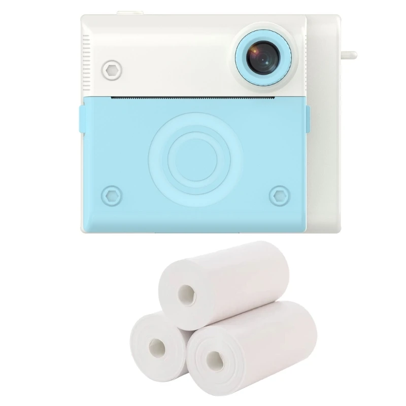 Children Instants Print Camera Kids Video Photography Digital Photo Camera Toy Thermals Printer for Boy Girls Birthday
