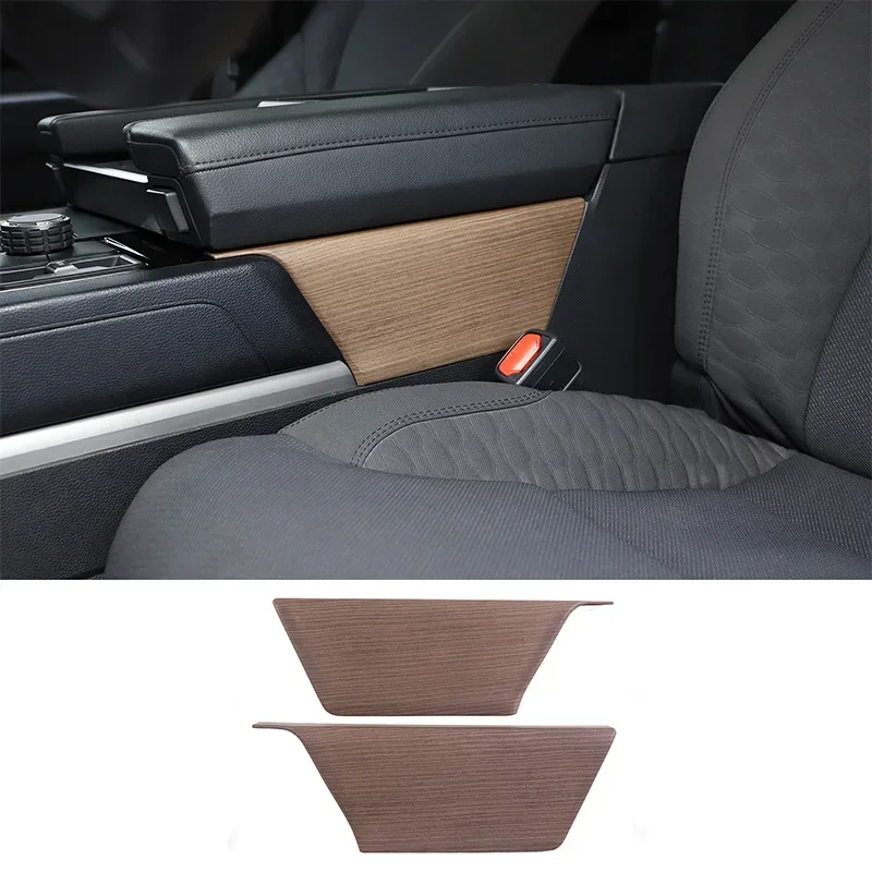 

For Toyota Tundra/Sequoia 22-24 ABS Carbon Fiber Car Armrest Boxes on Both Sides Plate Frame Cover Trim Stickers Car Accessories