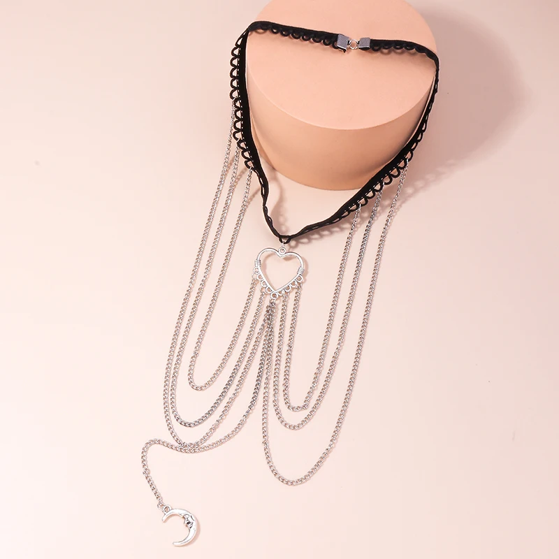 Aihua Fashion Simple Boho Silver Color Moon Leg Chain For Women Sexy Beach Long Tassel Multilayer Thigh Chain Body Jewelry Gifts - Image 4