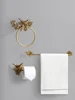 European Style Vintage Brass wall Hook Bird Towel Ring Bathroom Accessories Bath Towel Holder Paper Towel Organizer Wall hanging 1