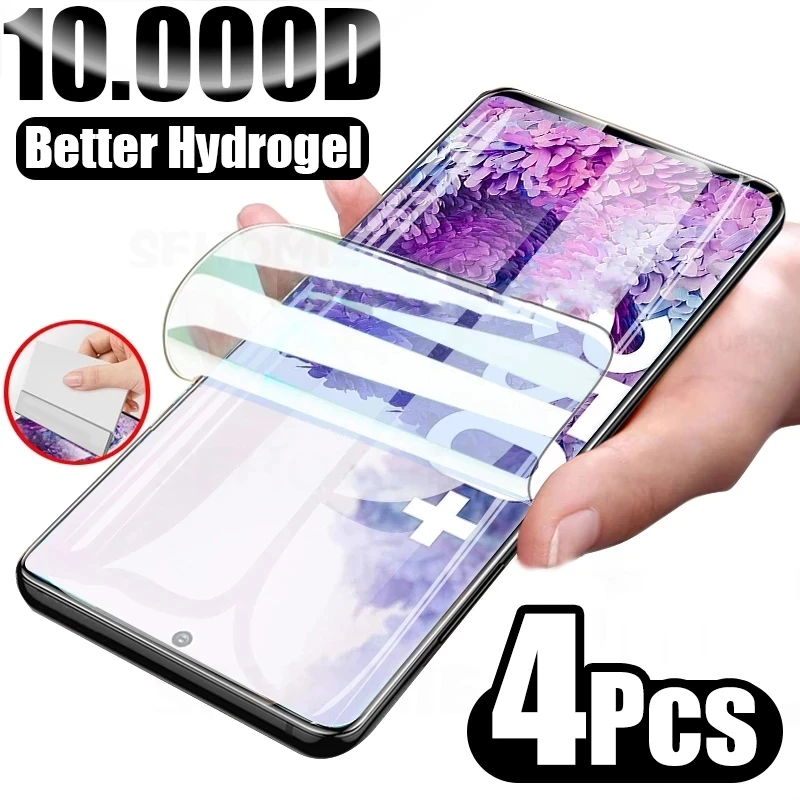 4 шт. Гидрогелевая пленка для Samsung Galaxy A50 A51 A52 A70 A71 A72 Защитная экрана A12 A21S A52S A10 A30 A40