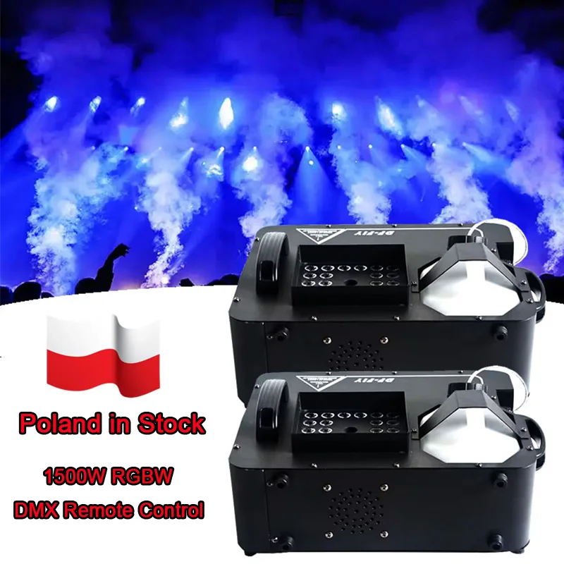 Máquina de Humo Vertical LED de 1500W, Columna de Humo, Máquina de Neblina con Control DMX RGBW para DJ, Discoteca, Fiesta, Escenario, Concierto