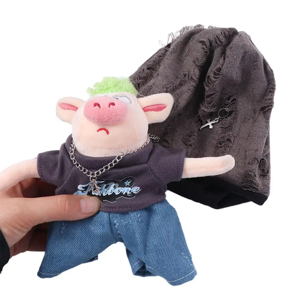 1 set Clothes Hat 20cm Cotton Clothes Pants Necklace Cotton 's Clothes Outfit Fashion Clothes Children's Gift