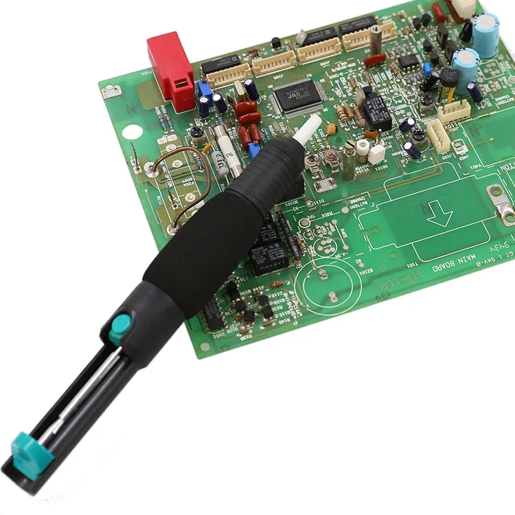 Desoldering Pump CJ-366D Powerful Dual-Ring Non-Slip Handle Solder Sucker Solder Pump Manual Soldering Tool for PCB